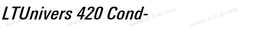 LTUnivers 420 Cond字体转换